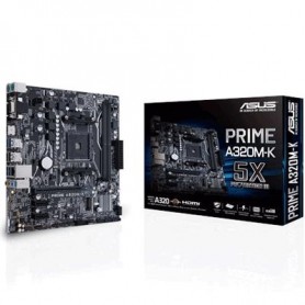 ASUS PRIME A320M-K LGA AM4 A320 AMD 2XDDR4DC VGA 1PCIE3.0X16 4SATA3RAID M.2 Giga LAN 6xUSB3.0 HDMI D-SUB M-ATX