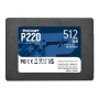 SSD 2.5" 512GB SATA3 PATRIOT P220S512G25 P220 READ:550MB/S-WRITE:500MB/S