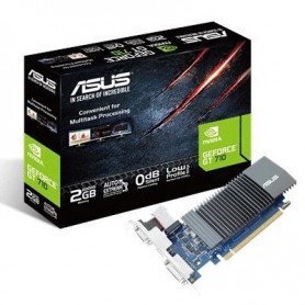ASUS nVIDIA GT 710 2 Gb DDR 5 64BIT PCIE2.0 DVI-D HDMI VGA HDCP 2560X1600