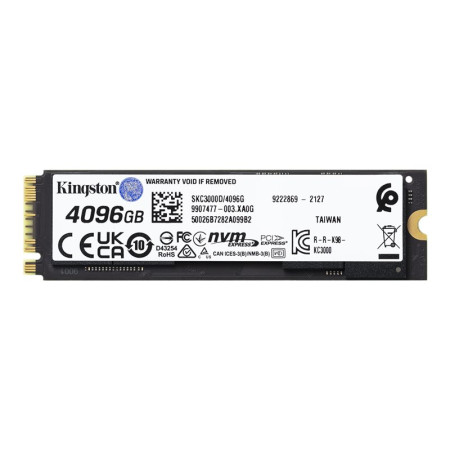 SSD M.2(2280) NVME 4096 Gb KC3000 M.2 PCI Express 4.0 3D TLC