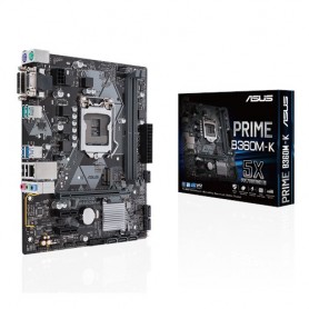 ASUS PRIME B360M-K (1151-v2) 2X DDR4 DC-2666 VGA DSUB DVI 1XPCIE3.0X16 6XSATA3 M.2 Giga LAN USB3.1 MATX