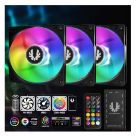BITFENIX VENTOLE CASE SPECTRE SE ARGB KIT BLACK (3x120mm + TELECOMANDO)
