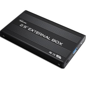 BOX EST X HD2.5" SATA ATLANTIS A06-HDE-213B (NECESSARIO HD) INTERF. USB3.0 -NERO ALLUMINIO SATINATO-GAR.2 ANNI