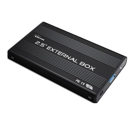 BOX EST X HD2.5" SATA ATLANTIS A06-HDE-213B (NECESSARIO HD) INTERF. USB3.0 -NERO ALLUMINIO SATINATO-GAR.2 ANNI