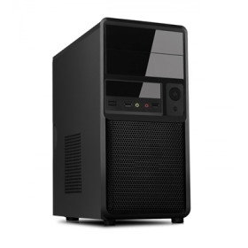 CABINET MICROATX MIDI TOWER SPIDER - ALIM 500W FAN 12CM - 1XUSB2.0+ 1XUSB3.0 FRONTALI - COLORE BLACK