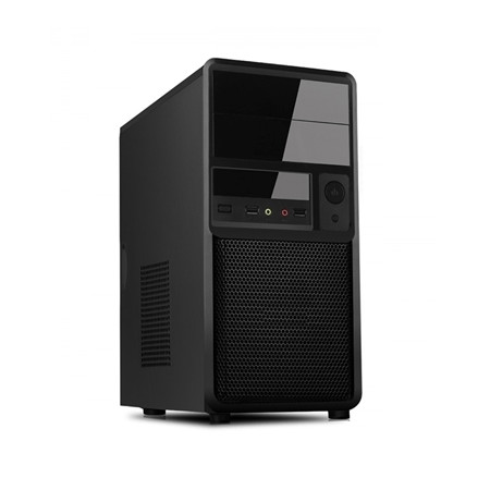 CABINET MICROATX MIDI TOWER SPIDER - ALIM 500W FAN 12CM - 1XUSB2.0+ 1XUSB3.0 FRONTALI - COLORE BLACK