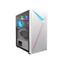 GAMDIAS CASE ARGUS E4 ELITE WHITE MID TOWER LED STRIP + 120mm ARGB TG