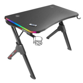 GAMING DESK MGD RGB NERA ARGB 3D CARBONIO GESTIONE CAVI