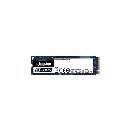 SSD M.2(2280) 1000Gb A2000 Kingston PCIe per NVMe Gen 3.0 x 4 linee Velocità in lettura 2200MB/s e 2000MB/s in scrittura