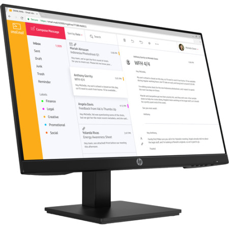 HP Monitor 23,8 LED IPS 16:9 FHD 5MS 250 CDM, P24H G4, PIVOT, VGA/HDMI, MULTIMEDIALE GAR 3 ANN