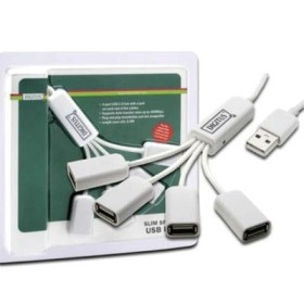 HUB USB 4P DIGITUS DA-70216 CON CAVETTI