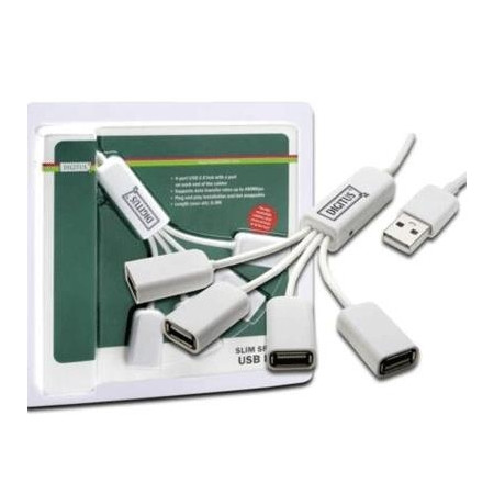 HUB USB 4P DIGITUS DA-70216 CON CAVETTI