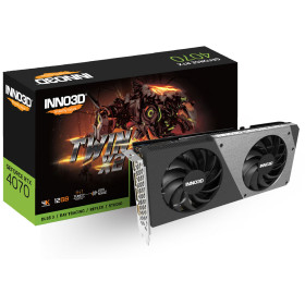 INNO3D VGA GEFORCE RTX 4070, RTX 4070 TWIN X2, 12GB GDDR6X, 3DP/HDMI