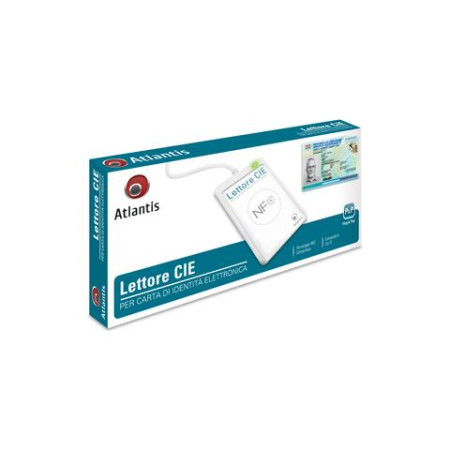 LETTORE NFC CONTACTLESS PER CARTA DI IDENTITA' ELETTRONICA ITALIANA CIE 3.0 ATLANTIS