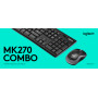 LOGITECH  TASTIERA+MOUSE WIRELESS RETAIL MK270 USB NERO