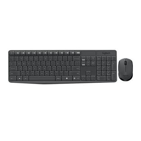 LOGITECH  TASTIERA+MOUSE WIRELESS RETAIL MK295 USB NERO