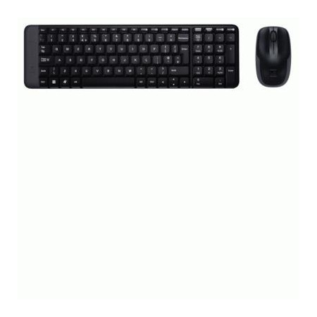 LOGITECH TASTIERA+MOUSE WIRELESS  RETAIL MK220 USB NERO P/N 920-003721