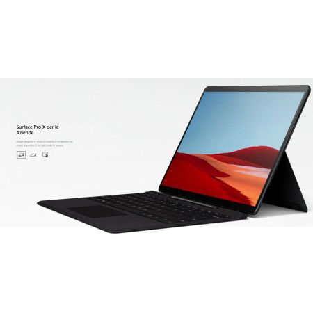 Microsoft Surface Pro X - Tablet - SQ1 3 GHz - Windows 10 Home - 8 GB RAM - 128 GB SSD - 13" touchscreen 2880 x 1920 - Qualcomm
