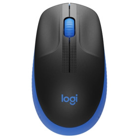 MOUSE LOGITECH RETAIL M190 FULL SIZE WIRELESS USB 3 TASTI OTTICO 1000DPI NERO-BLU