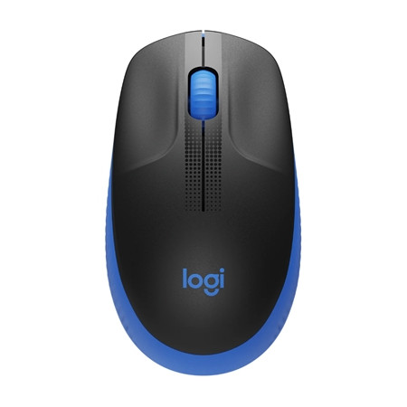 MOUSE LOGITECH RETAIL M190 FULL SIZE WIRELESS USB 3 TASTI OTTICO 1000DPI NERO-BLU
