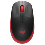 MOUSE LOGITECH RETAIL M190 FULL SIZE WIRELESS USB 3 TASTI OTTICO 1000DPI NERO-ROSSO