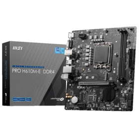 MSI PROH610M-E DDR4 LGA1700 2XDDR4DC-3200 1XHDMI 1XPCIE4.0X16 1XM.2 4XSATA3 GBLAN USB3.2 MATX
