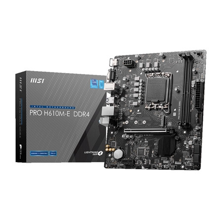 MSI PROH610M-E DDR4 LGA1700 2XDDR4DC-3200 1XHDMI 1XPCIE4.0X16 1XM.2 4XSATA3 GBLAN USB3.2 MATX