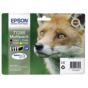 MULTIPACK EPSON "VOLPE" C13T12854010/12 4 CART. NERO, MAGENTA, GIALLO, CIANO X S22 -SX125- SX420W- BX305F BLISTER TAGLIA M