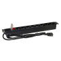 MULTIPRESA DA RACK 19 8 PRESE UNIVERSALI CON INTERRUTTORE SPINA C14