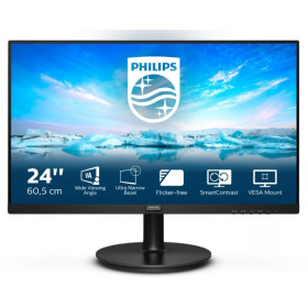 Philips V-line 241V8LA - LED - 24" (23.8" visualizzabile) - 1920 x 1080 Full HD (1080p) @ 75 Hz - VA - 250 cd/m² - 3000:1 - 4 m