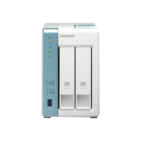 QNAP TS-231K X 2HD 3,5"/2,5"SATA6-NO HD-2P GIGABIT-3P USB3.0-1GB-QUAD CORE A214 1.7GHZ-GAR.2 ANN