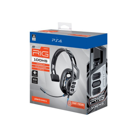 RIG 100HS - Cuffie con microfono - dimensione completa - cablato - jack 3,5 mm - per Sony PlayStation 4, Sony PlayStation 4 Pro