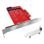 SCHEDA ADATTATORE INT.X SSD ATLANTIS A06-M2-DUAL-P4 DI TIPO M2.NVME O M2/SATA SU SLOT PCI-E 4X