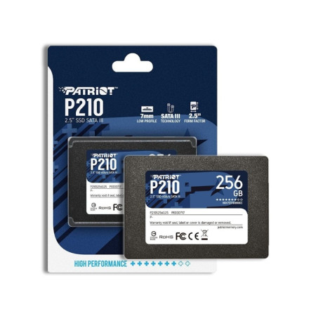 SSD 2,5'' 256GB SATA3 PATRIOT210 READ:500MB/S-WRITE:400MB/S