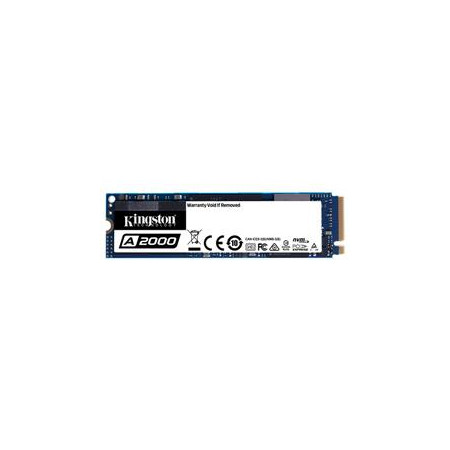 SSD M.2(2280) 1000Gb A2000 Kingston PCIe per NVMe Gen 3.0 x 4 linee Velocità in lettura 2200MB/s e 2000MB/s in scrittura