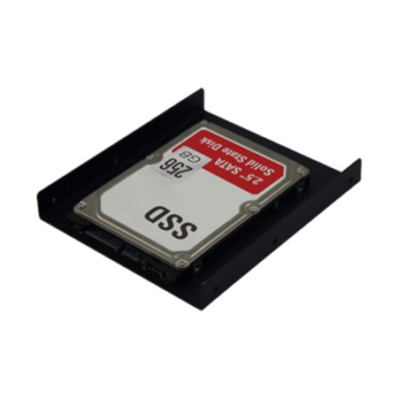 STAFFA/BRACKET PER 1 SSD/HD DA 2.5" A 3.5" METALLO ATLANTIS A06-BRA110 - INCL.KIT DI FISSAGGIO - GARANZIA 2 ANNI