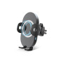 Supporto auto USB TYPE C Universale con ricarica wireless Nero