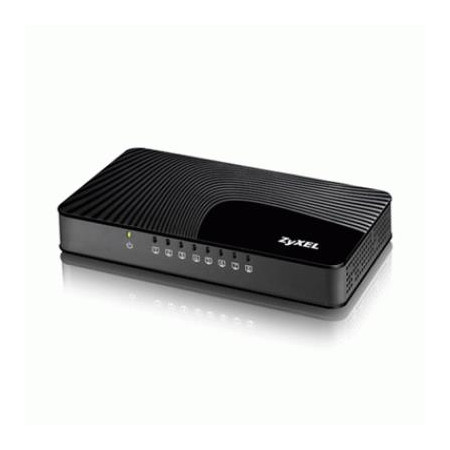 SWITCH 8P LAN GIGABIT ZYXEL GS-108SV2-EU0101F FORMATO MINI - PLASTICA -GARANZIA 3 ANNI