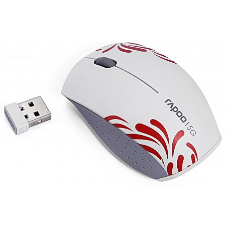 Rapoo 3300p - Mouse - ottica - wireless - 5 GHz - ricevitore wireless USB
