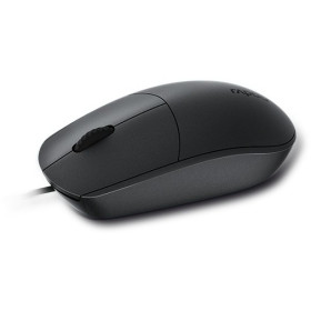 Rapoo N100 - Mouse - per destrorsi e per sinistrorsi - ottica - cablato - nero