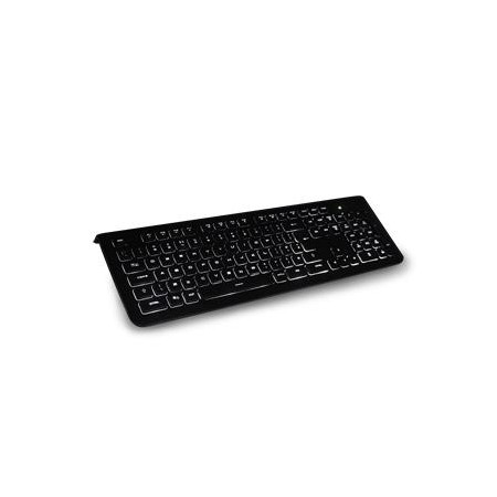 TASTIERA USB ATLANTIS P013-KB620 MULTIMEDIALE NERA RETROILLUMINATA CON LED BIANCO- 4 TASTI RAPIDI