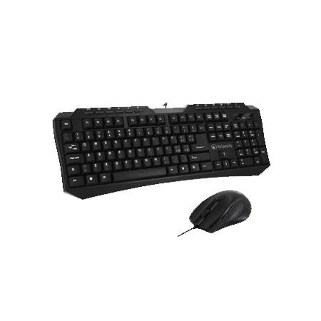 TASTIERA+MOUSE USB ATLANTIS CON 6 TASTI MULTIM.+6 TASTI RAPIDI E CON MOUSE OTTICO