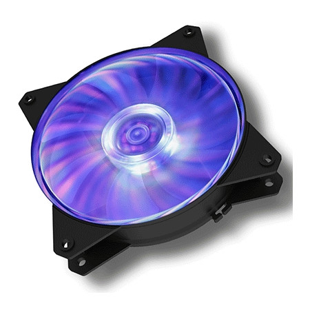 VENTOLA PER CASE  MASTERFAN MF121L RGB 120X120X25MM 1200RPM 25DBA 4PIN Nero