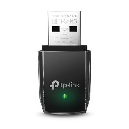 WIRELESS AC1300 DUAL BAND TP-LINK ARCHER T3U USB3.0 1T1R 400MBPS A 2.4GHZ +867MBPS A 5GHZ 802.11A/B/G/N/AC