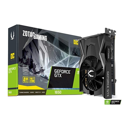 ZOTAC NVIDIA GTX 1650 OC GAMING 4Gb DDR5 128BIT 1695MHZ-BOOST DP HDMI DVI-D 2SLOT ATTIVA GARANZIA 2+3 ANNI