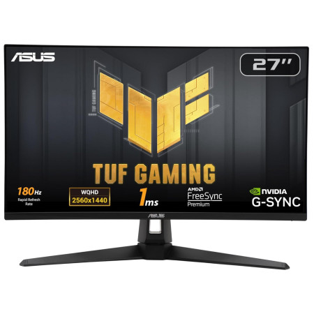 ASUS MONITOR 27 LED IPS 16:9 QHD 1MS 180HZ 250 CDM, TUF GAMING, DP/HDMI, MULTIMEDIAL