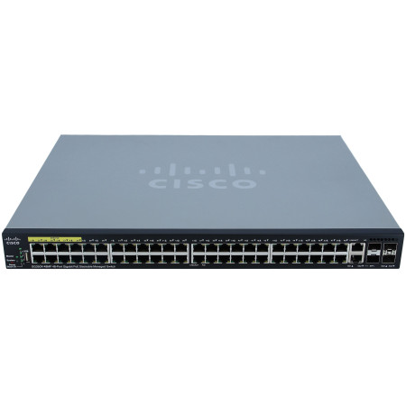 Switch L3 PoE Cisco SG350X-48 con 48 porte Gigabit Ethernet (GbE), 2 x 10 G combinate + 2 x SFP+,8 PoE  (SG350X-48-K9-EU)