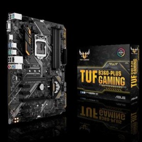 ASUS TUF B360-PLUS GAMING B360 1151 4XDDR4DC-2666 VGA DSUB HDMI 1XPCIE3.0X16 6XSATA3 M.2 GBLAN 2XUSB3.1 AT
