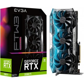 EVGA GeForce RTX 2080 Ti FTW3 GAMING Scheda Video, 11GB GDDR6, Tecnologia iCX2, LED RGB, Piastra Posteriore in Metallo